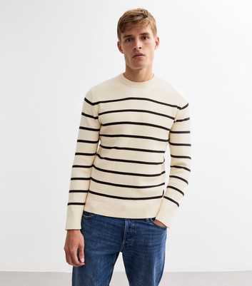 Only & Sons Cream Phil Pullover Knit Jumper