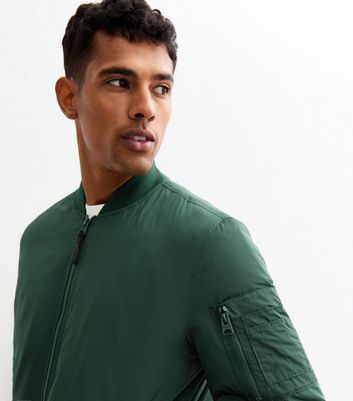 Only Sons Dark Green Regular Bomber Jacket New Look