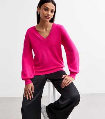 Sunshine Soul Pink V-Neck Jumper