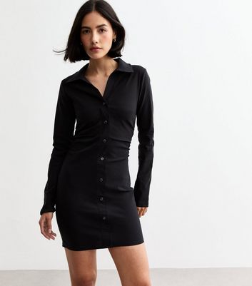 New look button up dress online