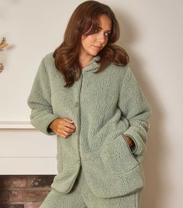 Loungeable Green Borg Hooded Cardigan