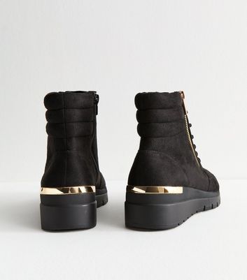 Wedge boots new look hotsell