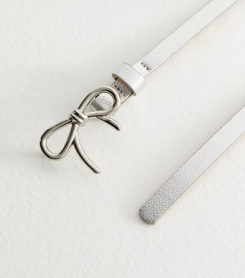 White bow belt hotsell