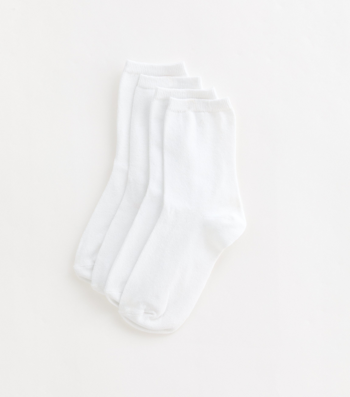 Pack Of 4 White Ankle Socks New Look