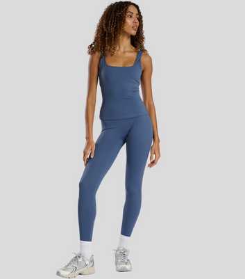 South Beach Blue High Waist Leggings