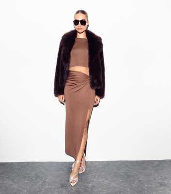 Mink Knot Waist Maxi Skirt 