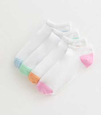 Pack of 4 White Trainer Socks 