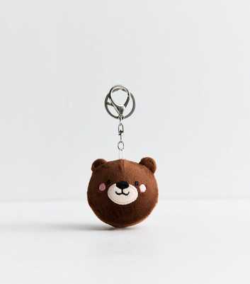 Brown Bear Fabric Bag Charm 