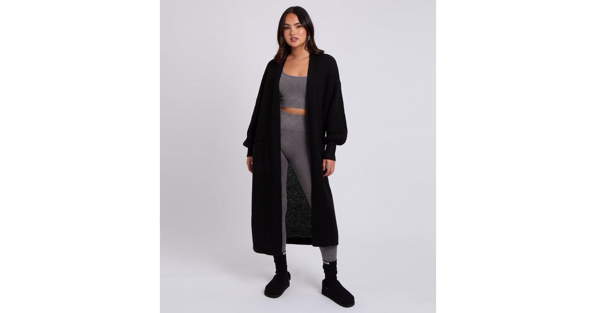 Urban Bliss Black Longline Cardigan New Look