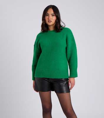 Urban Bliss Green Relaxed Fit Knitted Jumper