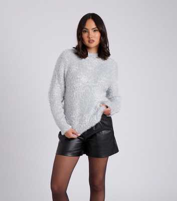 Urban Bliss Grey Tinsel Knit Jumper