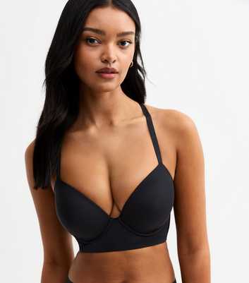 Black DD+ Multiway Padded Underwired Bra