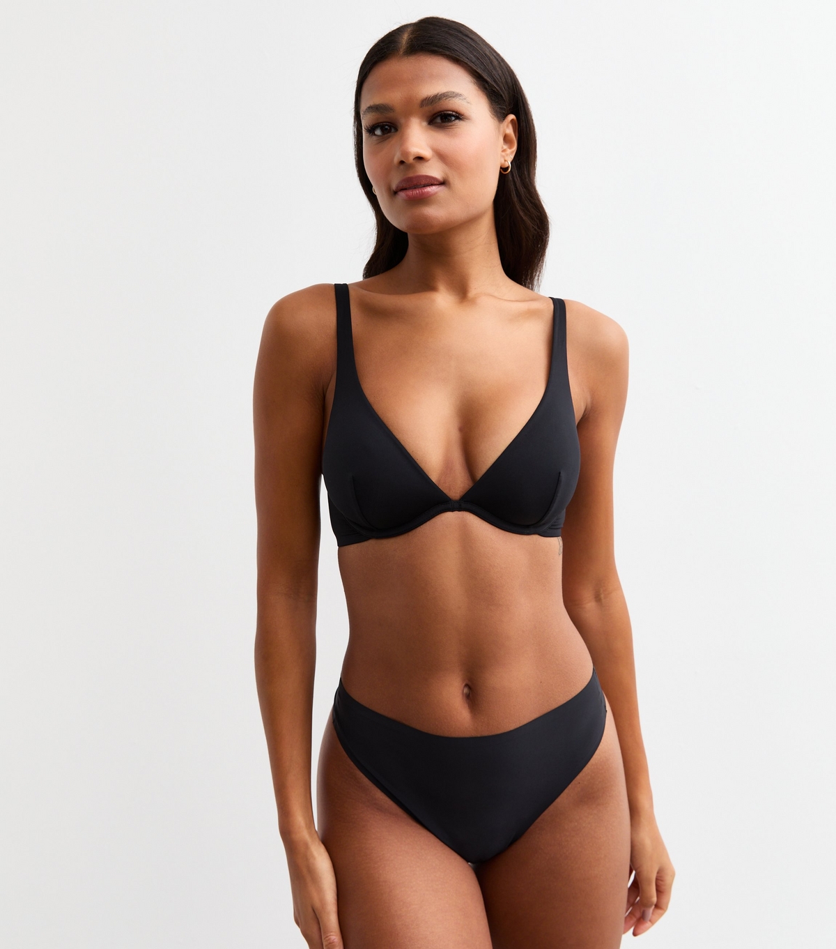 Women's Black Multiway Smooth Non Padded Bra New Look