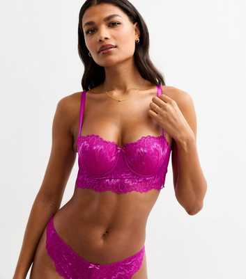 Pink Multiway Strapless Lace Bra