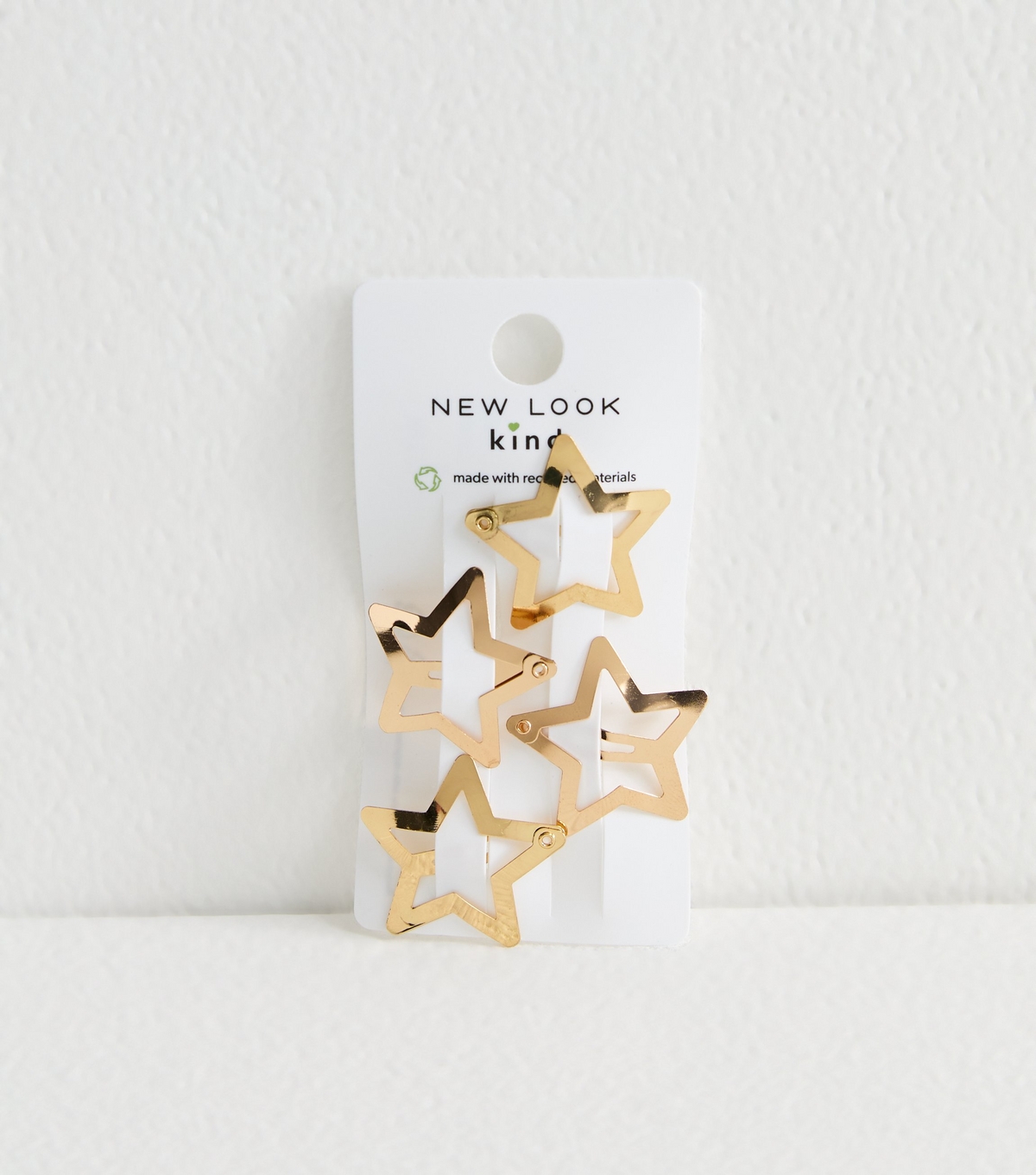 Pack Of Four Gold Tone Star Hair Slides New Look