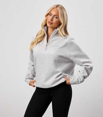 Gym King Grey Quarter Zip Sweatshirt