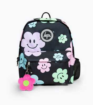 HYPE Black Floral Print Iconic Backpack