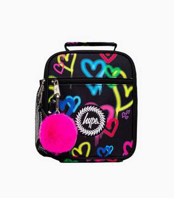 HYPE Black Graffiti Heart Lunch Box