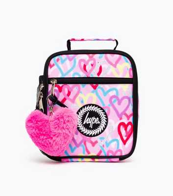 HYPE Pink Graffiti Heart Lunch Box