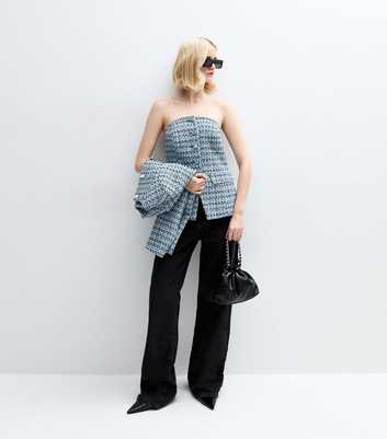 Blue Boucle Bustier Waistcoat 