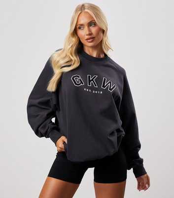 Gym King Dark Grey Relaxed Fit Logo Sweatshirt