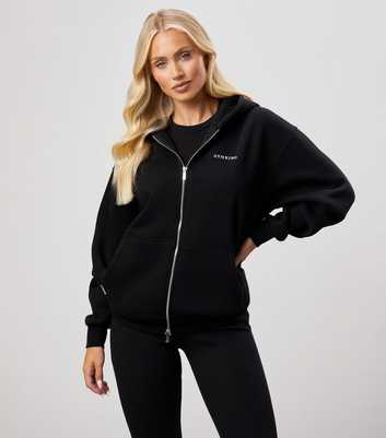 Gym King Black Zip Up Hoodie