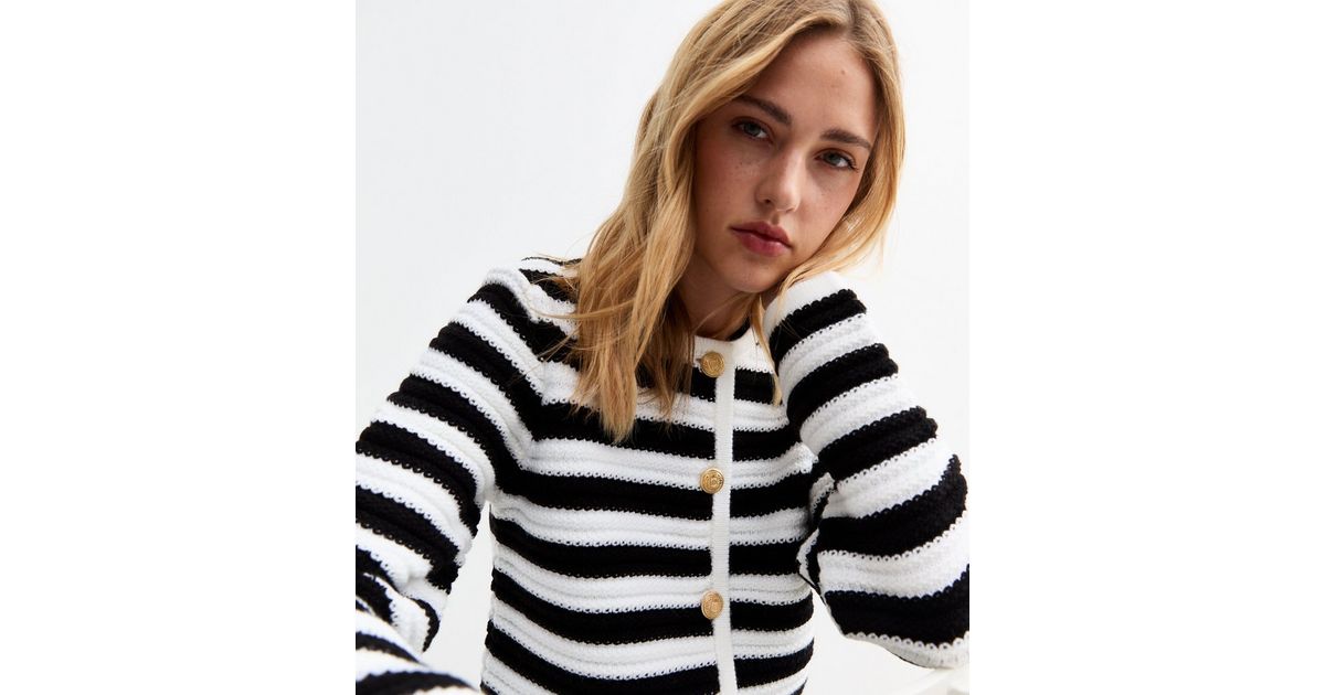 Standout Knit Cardigan in Black