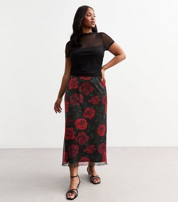 Chiffon skirt plus size best sale