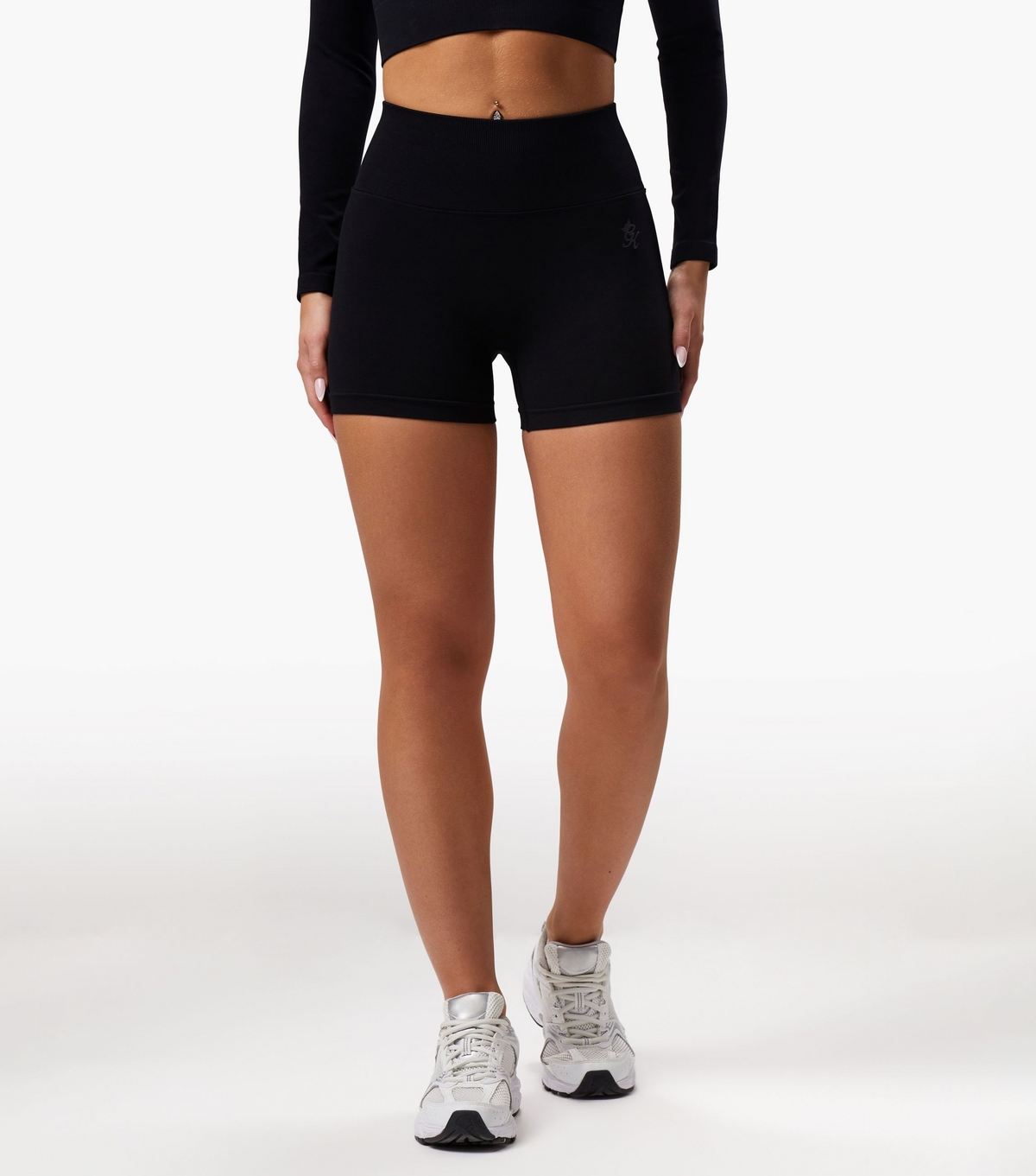 Women's Black Sculpt Shorts Gym King New Look