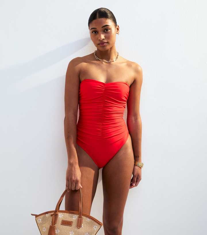 Popvil One Piece Swimsuit Women 2025 Tummy Control High Waisted Bathing Suit V Neck Swimwear Cut Out Tie Back Swim Suits 5539768