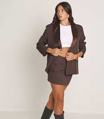 WKNDGIRL Brown Mini Skirt 