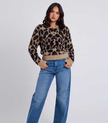 Urban Bliss Brown Leopard Print Cardigan 