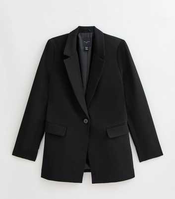 Tall Black Single Breasted Blazer