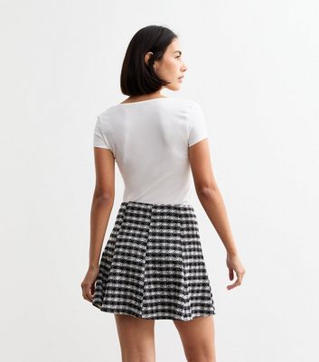 スカート  Boucle Mini Skirt Self-portrait Boucle Mini Skirt In Yellow | ModeSens