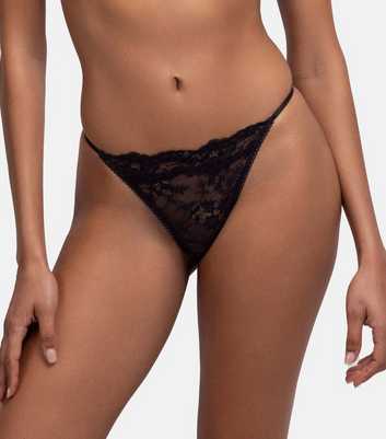 Dorina Black Lace Thong