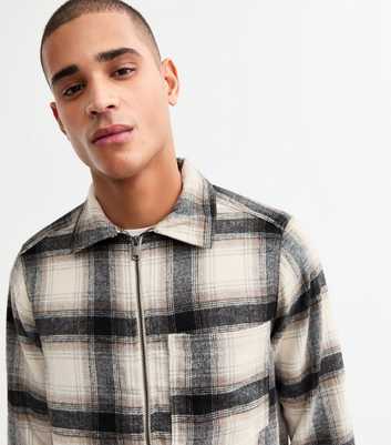 Only & Sons Regular Off White Plaid Overshirt