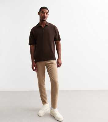 Only & Sons Light Brown Regular Tapered Corduroy Trousers