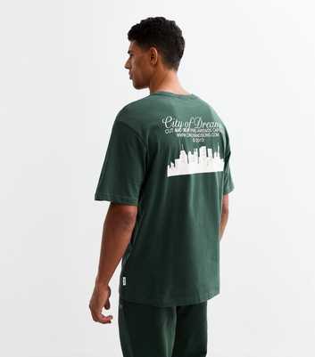 Only & Sons Dark Green City of Dreams Cotton T-Shirt