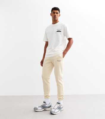 Only & Sons Off White City of Dreams Jersey Joggers