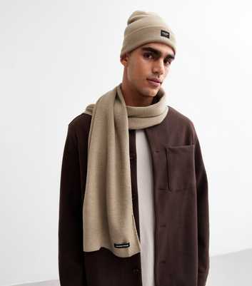 Jack & Jones Stone Hat And Scarf Gift Set