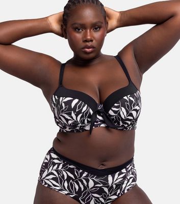 Black plus size bikini top online