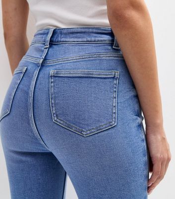 Blue Hallie Disco Skinny Leg Jeans | New Look