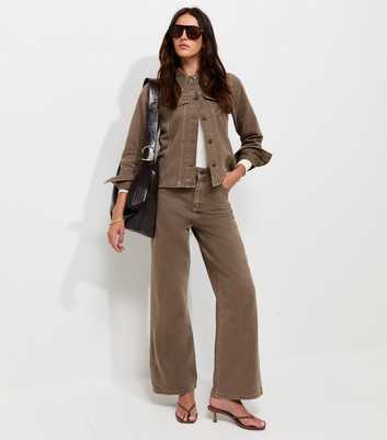 Mink Adalae High Waisted Wide Leg Jeans