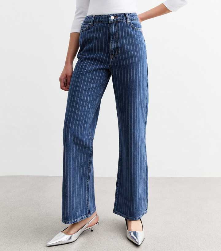 Denim Striped Mom Jeans Outfit Mom Jean Outfits Pinterest Denim