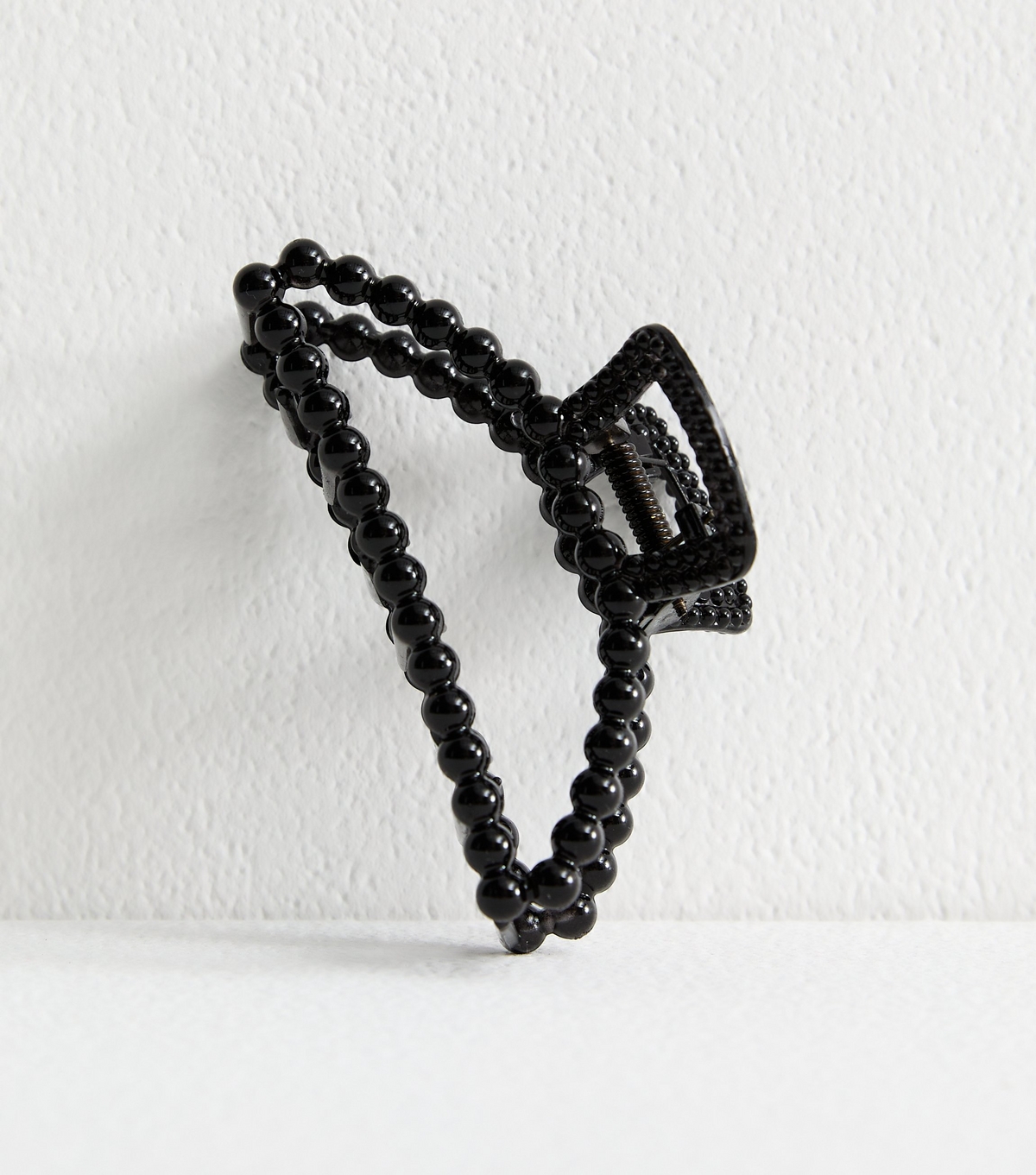 Black Bobbled Claw Clip New Look