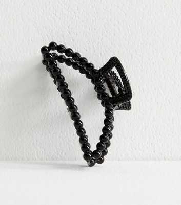 Black Bobbled Claw Clip