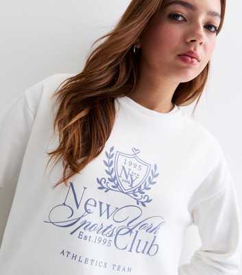 Girls Off White New York Sports Club Sweatshirt