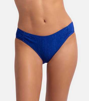 Dorina Bright Blue Textured Bikini Bottoms