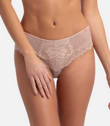 Dorina Pink Lace Panelled Hipster Briefs