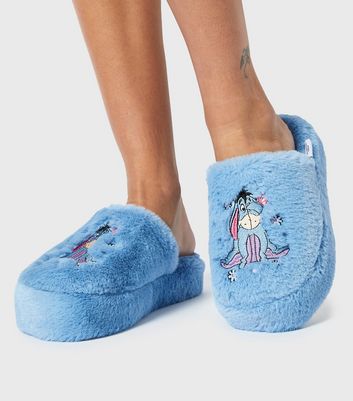 Skinnydip Blue Disney Eeyore Slippers New Look